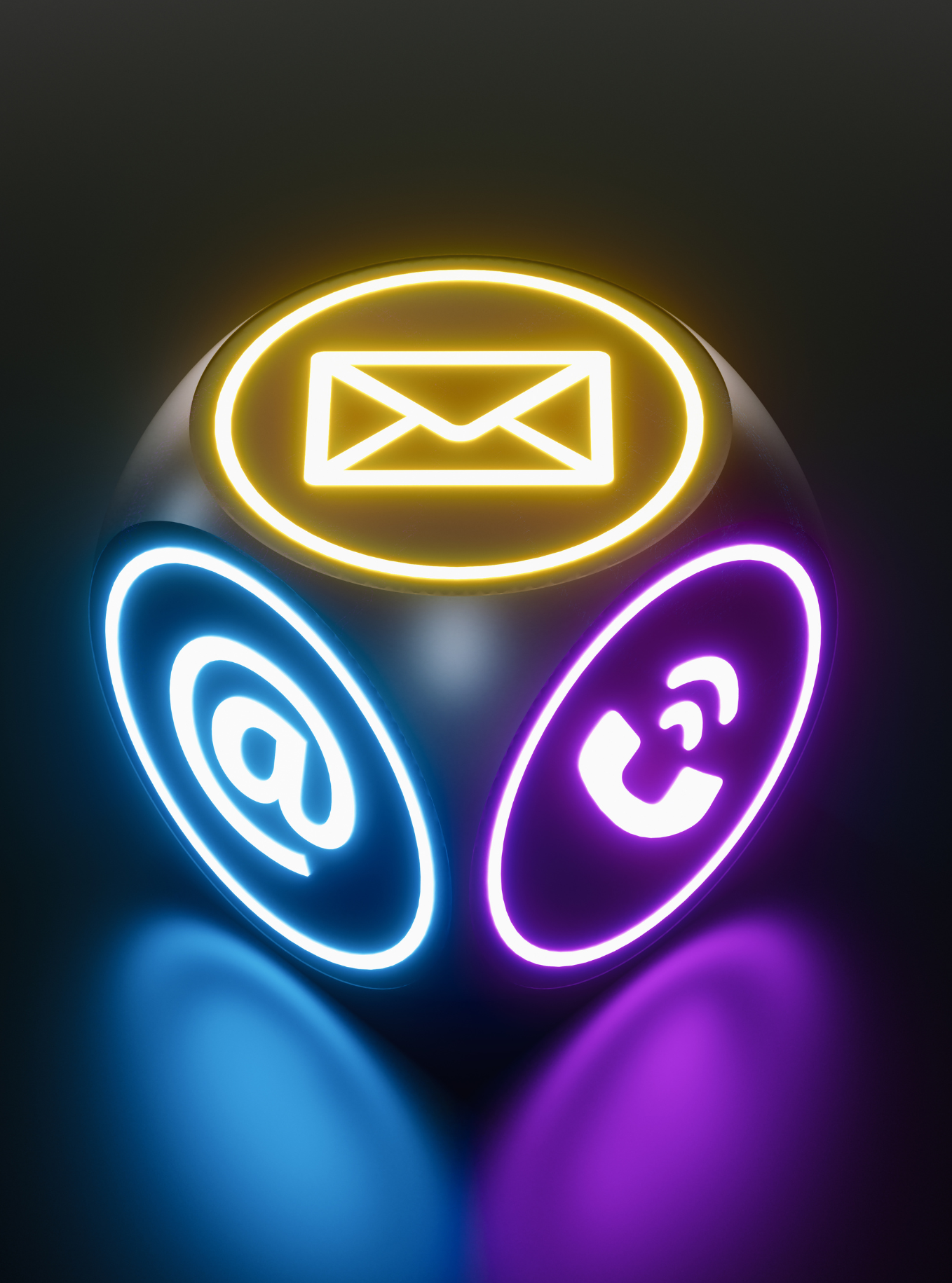 dice with contact images displayed
